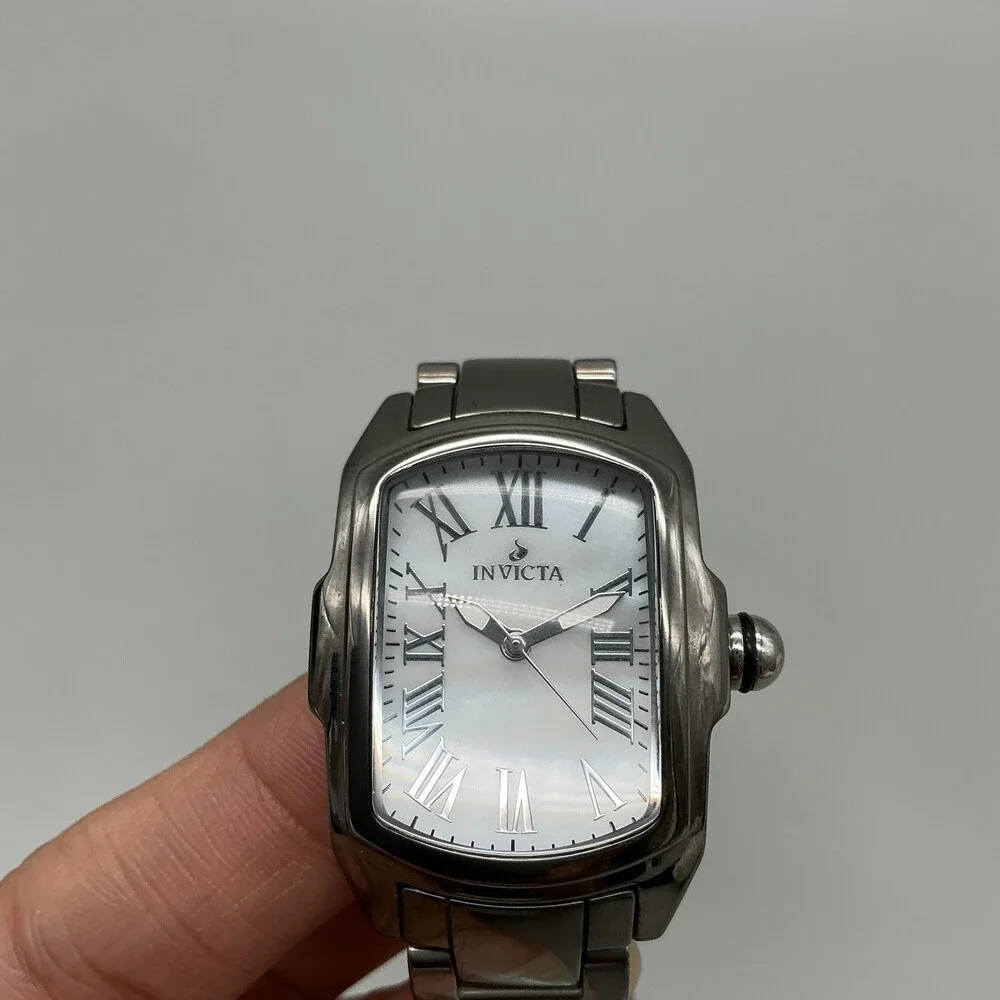 Invicta Lupah 1852 Womens Watch 29mm White Dial Stainless 14852 New Battery 6